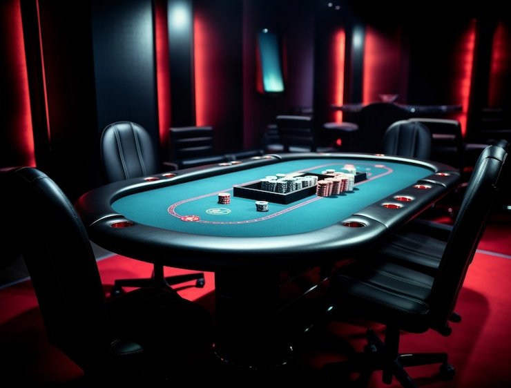 Meja Casino Hold'em langsung di 29agen dengan kartu komunal dan posisi taruhan